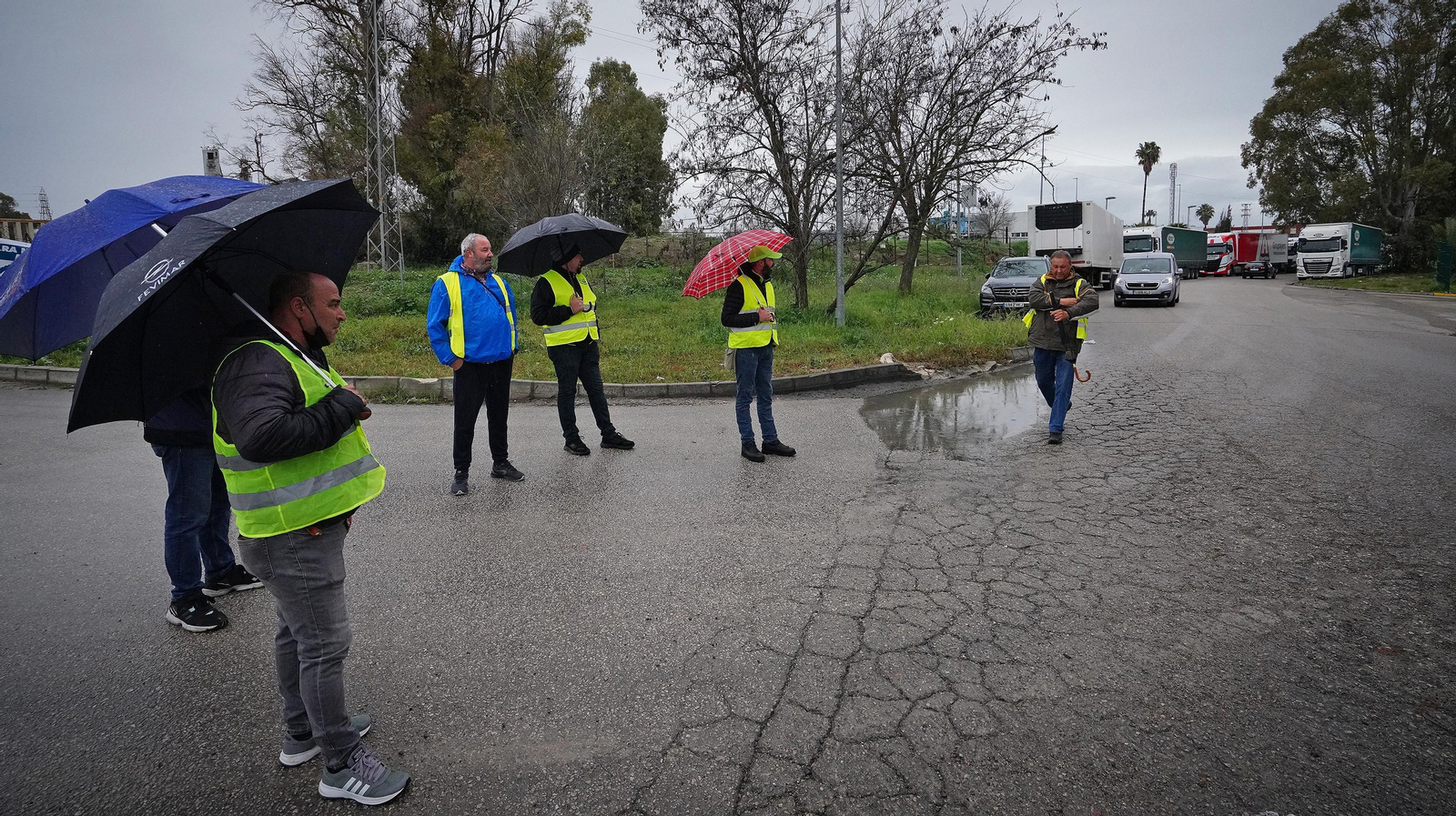 Segundo día de huelga del transporte en Jerez