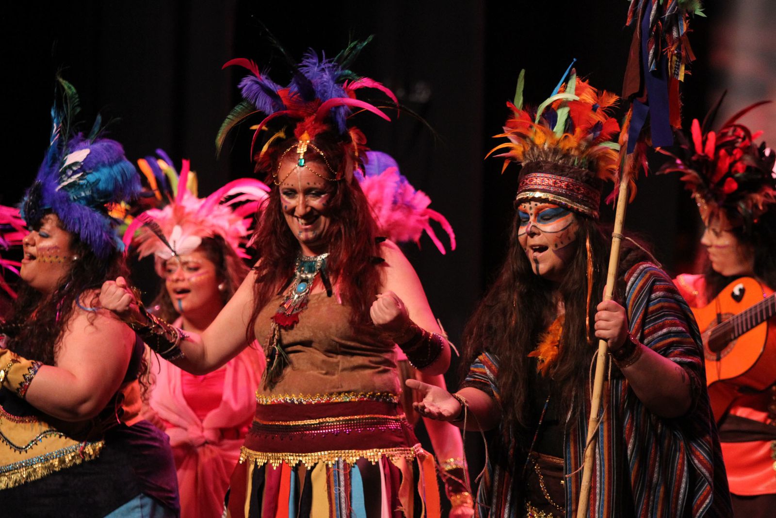 Imágenes del primer día de preliminares de concurso del Carnaval Colombino 2018