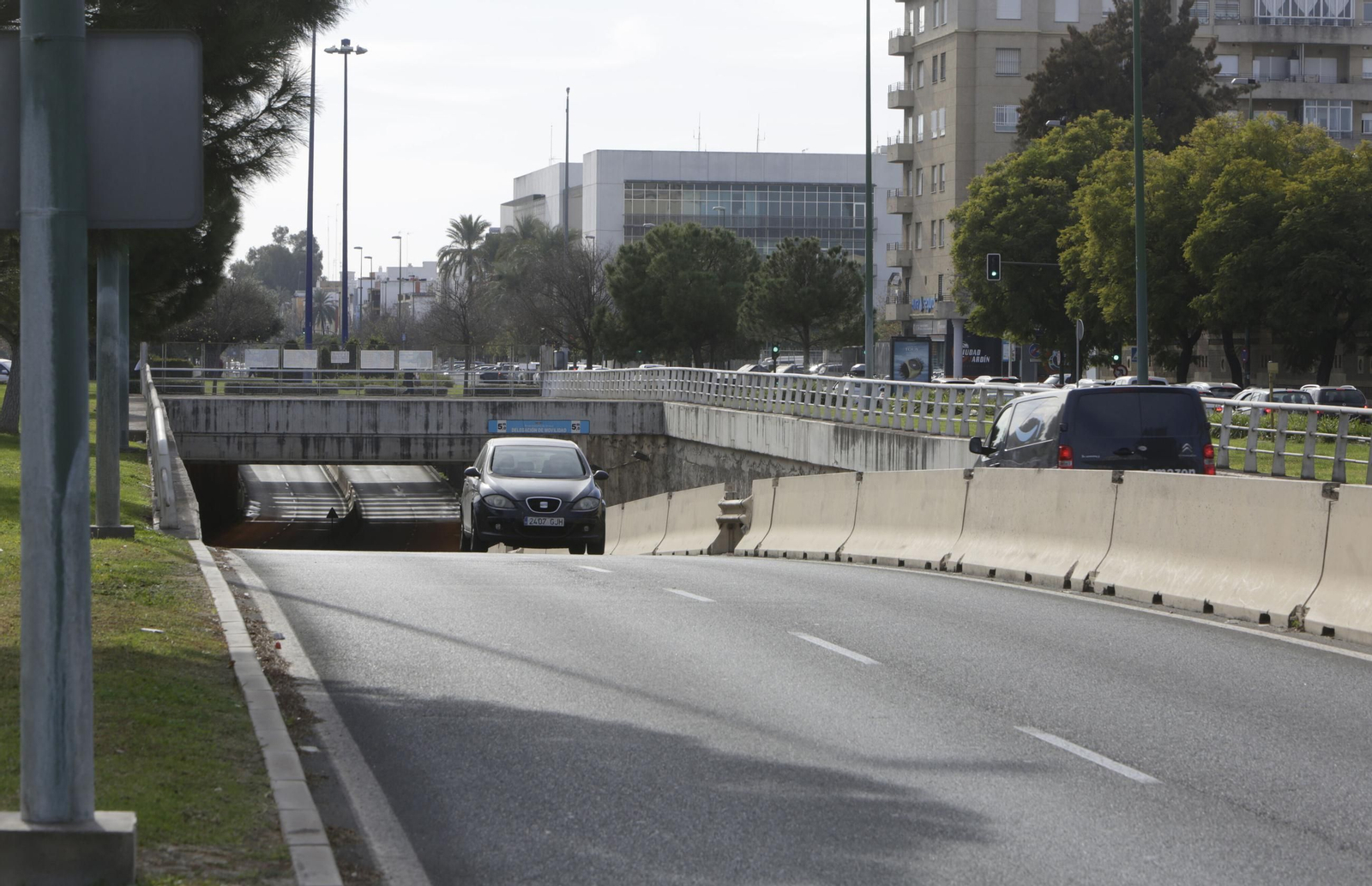 El paso inferior de la Ronda del Tamarguillo se construyó en 2011