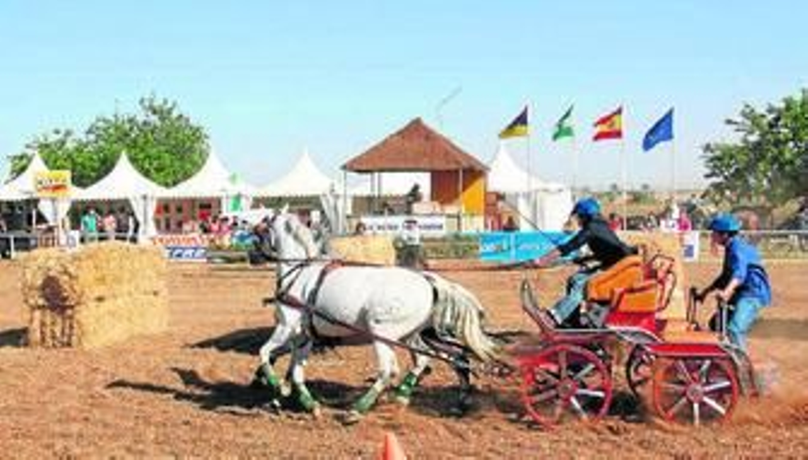 Concurso-exhibición en una edición pasada de la feria comercial palaciega.