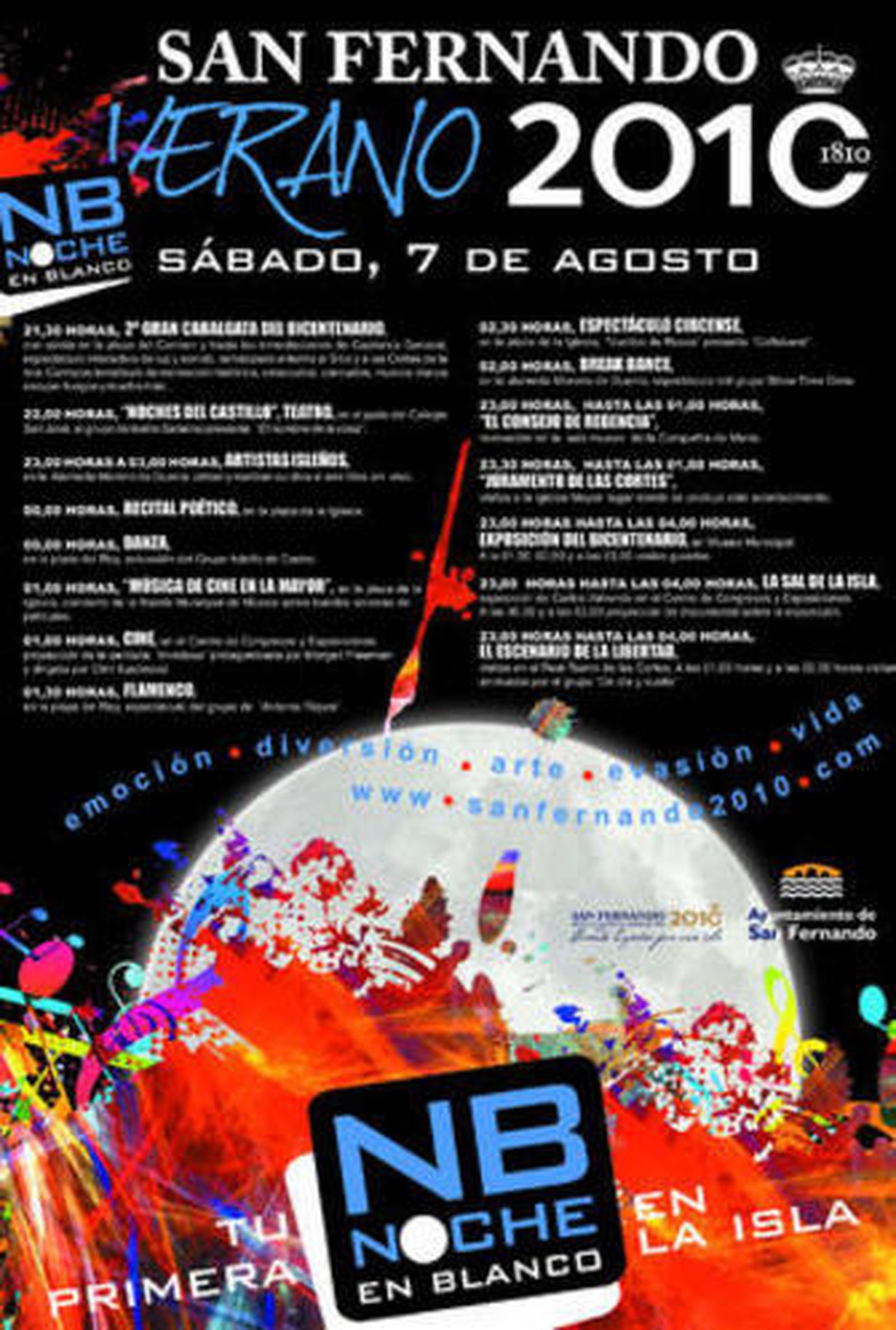 Cartel anunciador del programa 'La noche en blanco'.