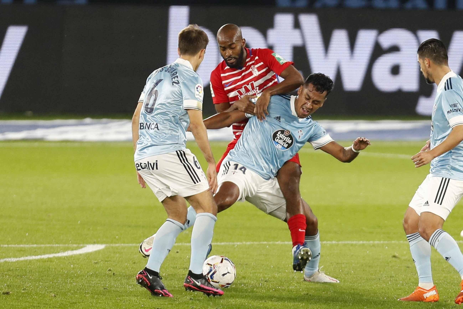 Foulquier no tuvo su mejor día en Balaídos.