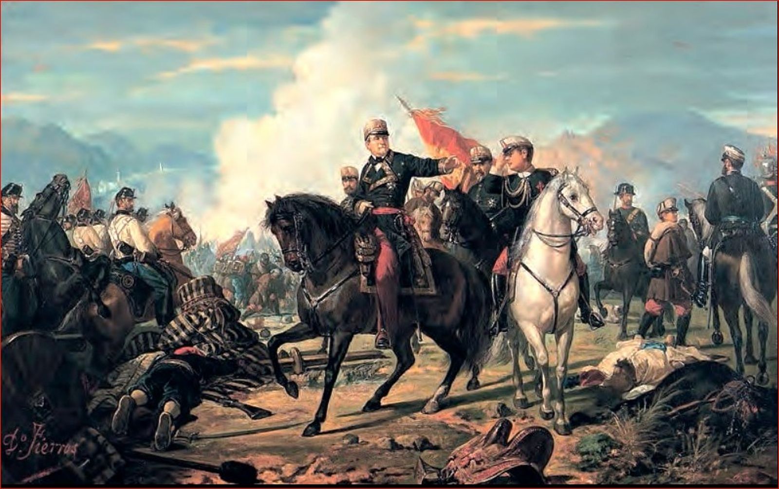 Cuadro La batalla de Tetuán, de Mariano Fortuny, 1862.