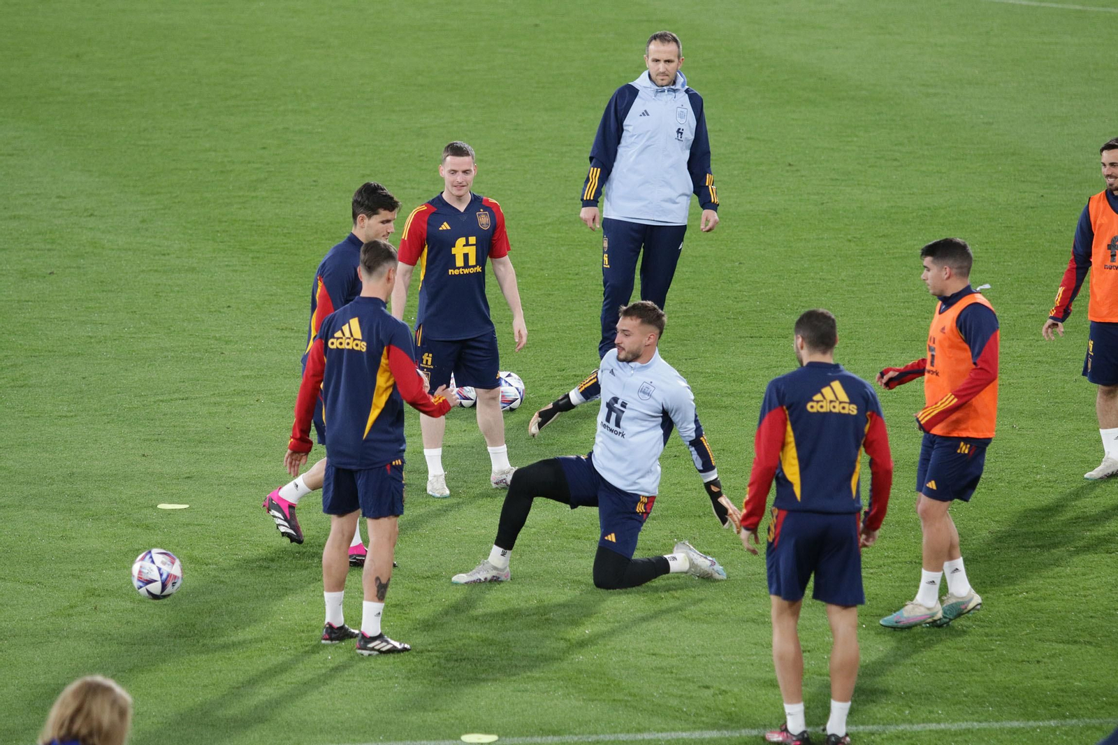 Entrenamiento de la Selección Sub-21 de España, en Almería