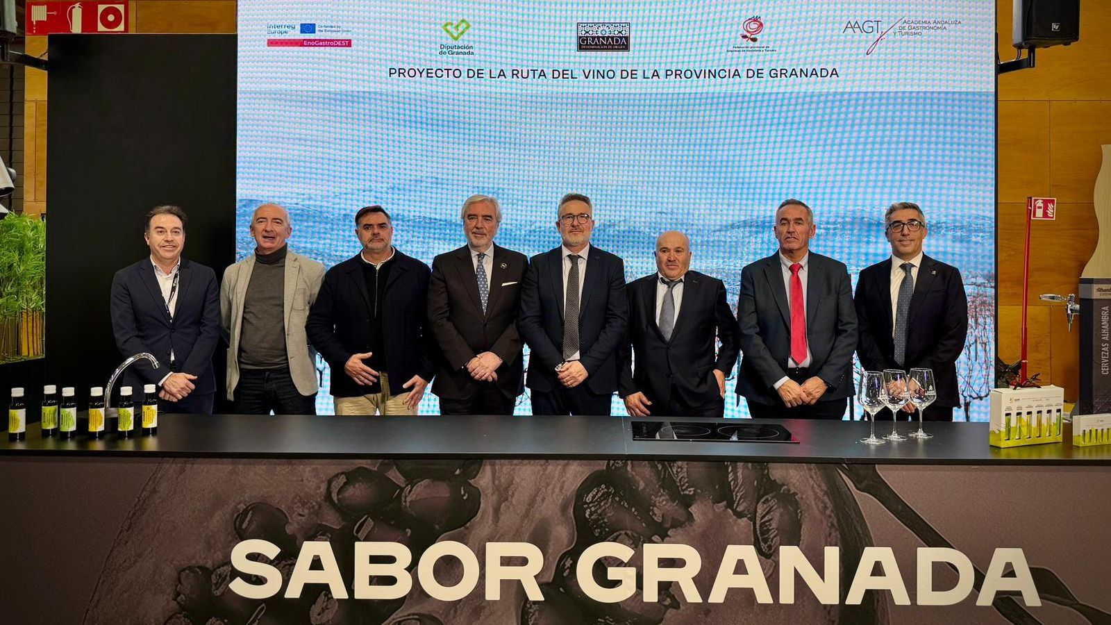 El diputado Antonio Díaz en el stand de Sabor Granada en Madrid Fusión 2026