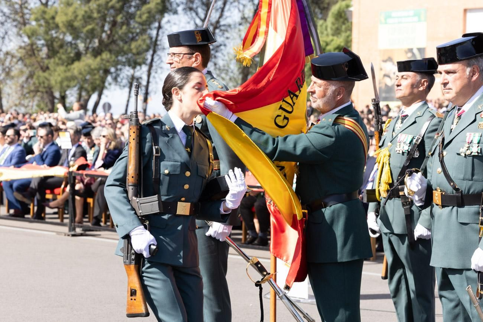 Acto de jura de bandera de la 130ª promoción de guardias civiles de la Academia de Baeza