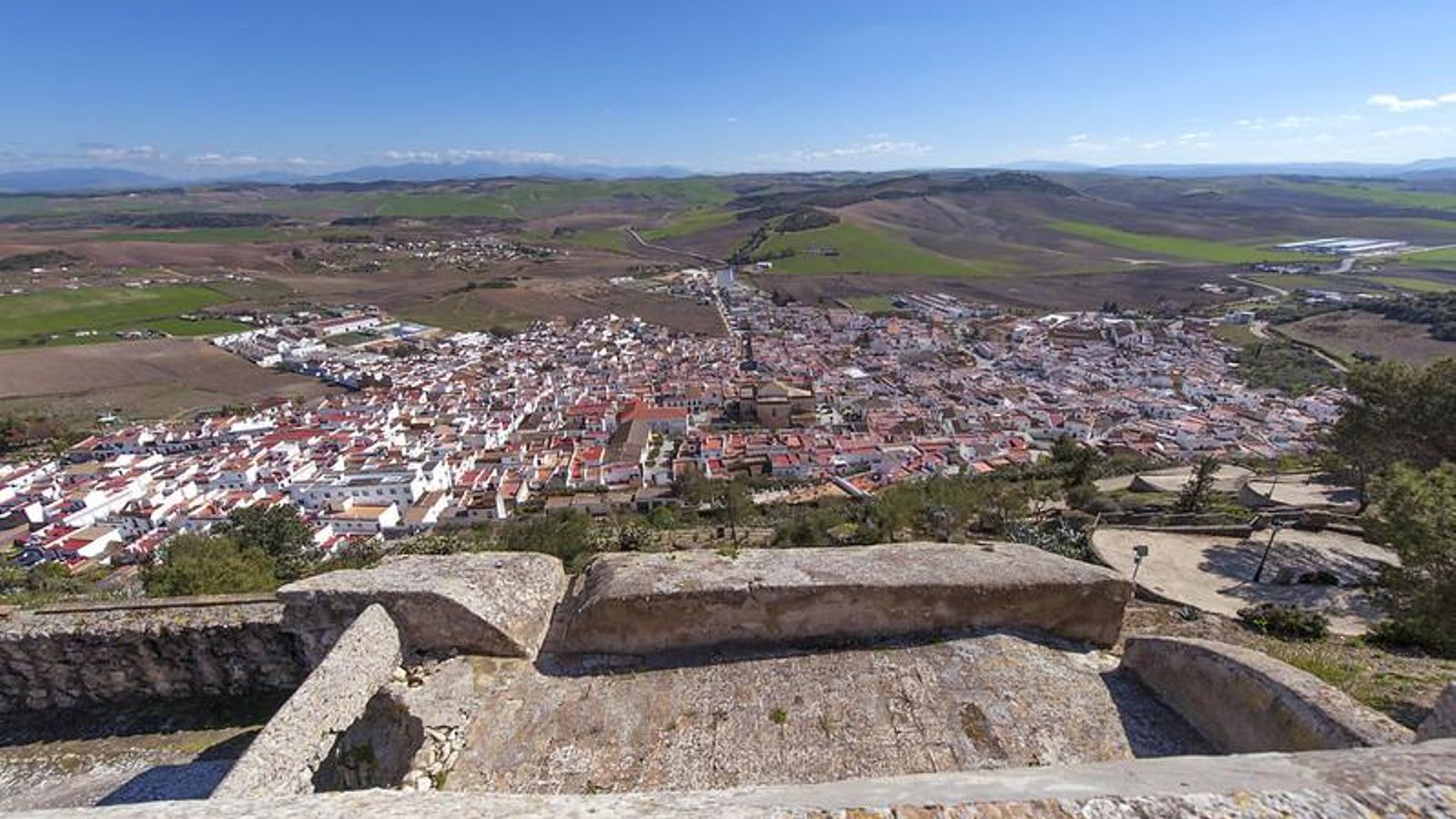 Vistas de Espera desde su castillo