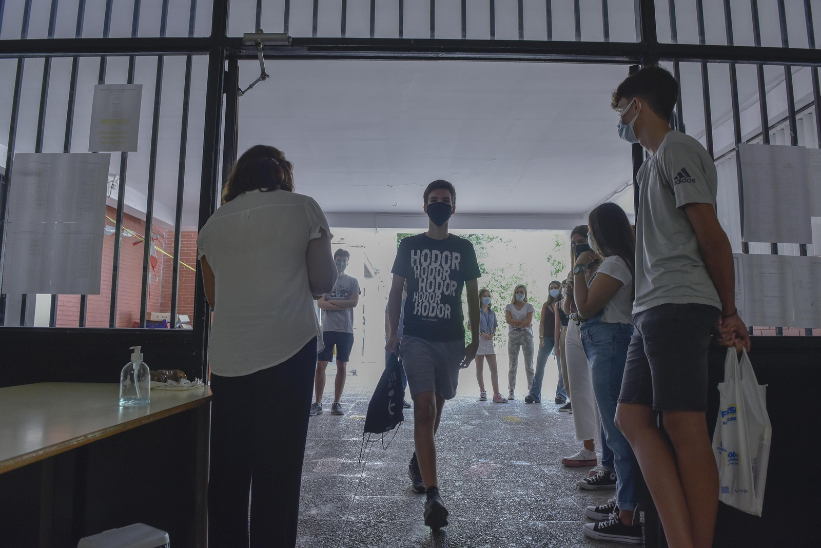 Alumnos en un instituto.