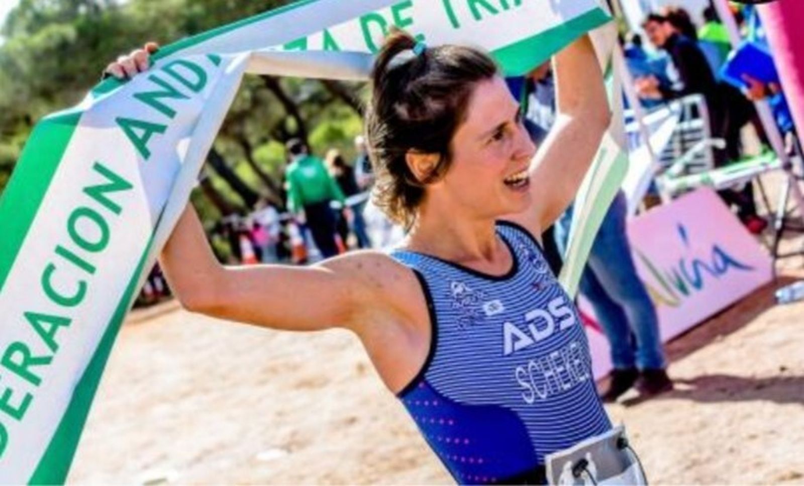 Sandra Schenkel, deportista belga afincada en Aracena.