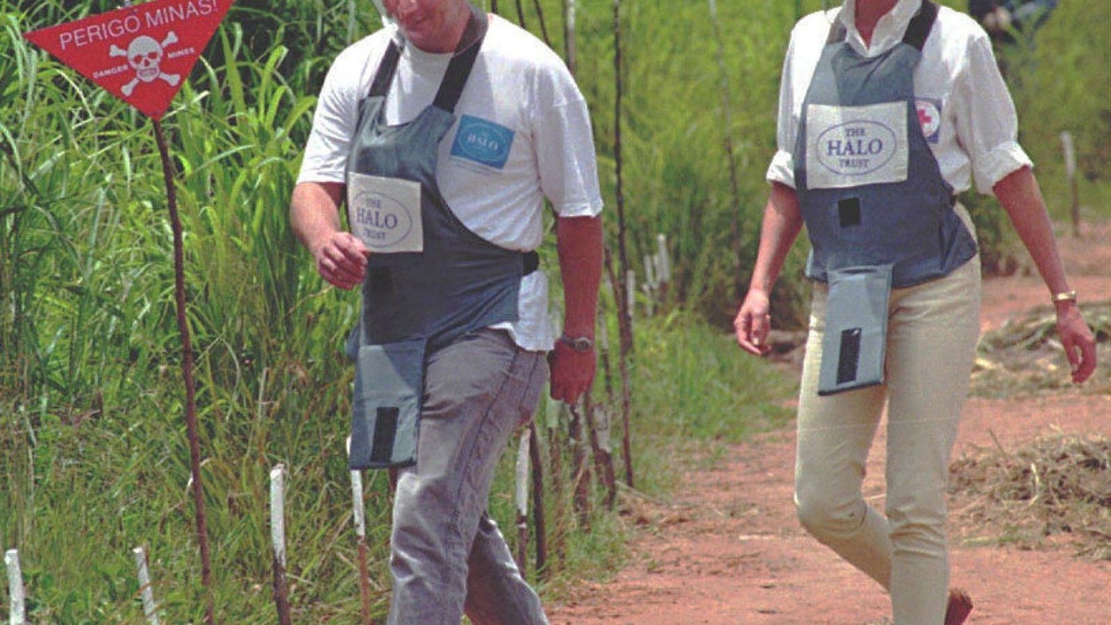Lady Di, en 1997, en una visita que trascendió en todo el mundo.