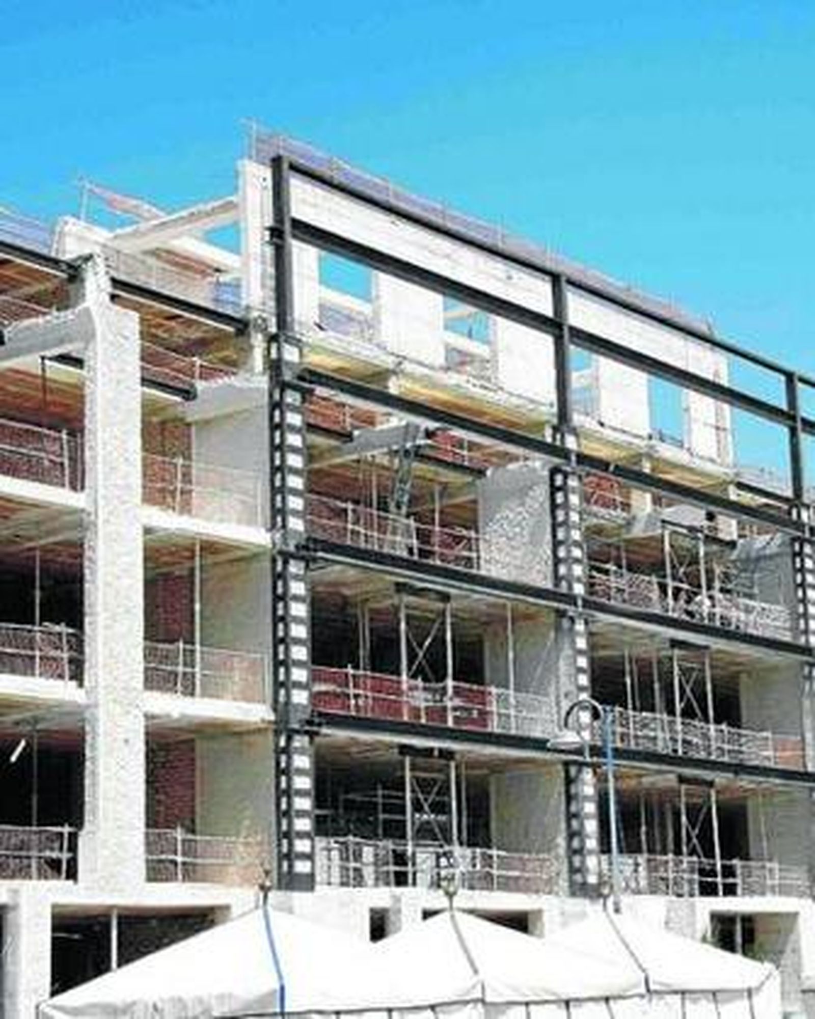 Imagen de las obras que se ejecutan en el segundo hotel de Puerto Sherry.