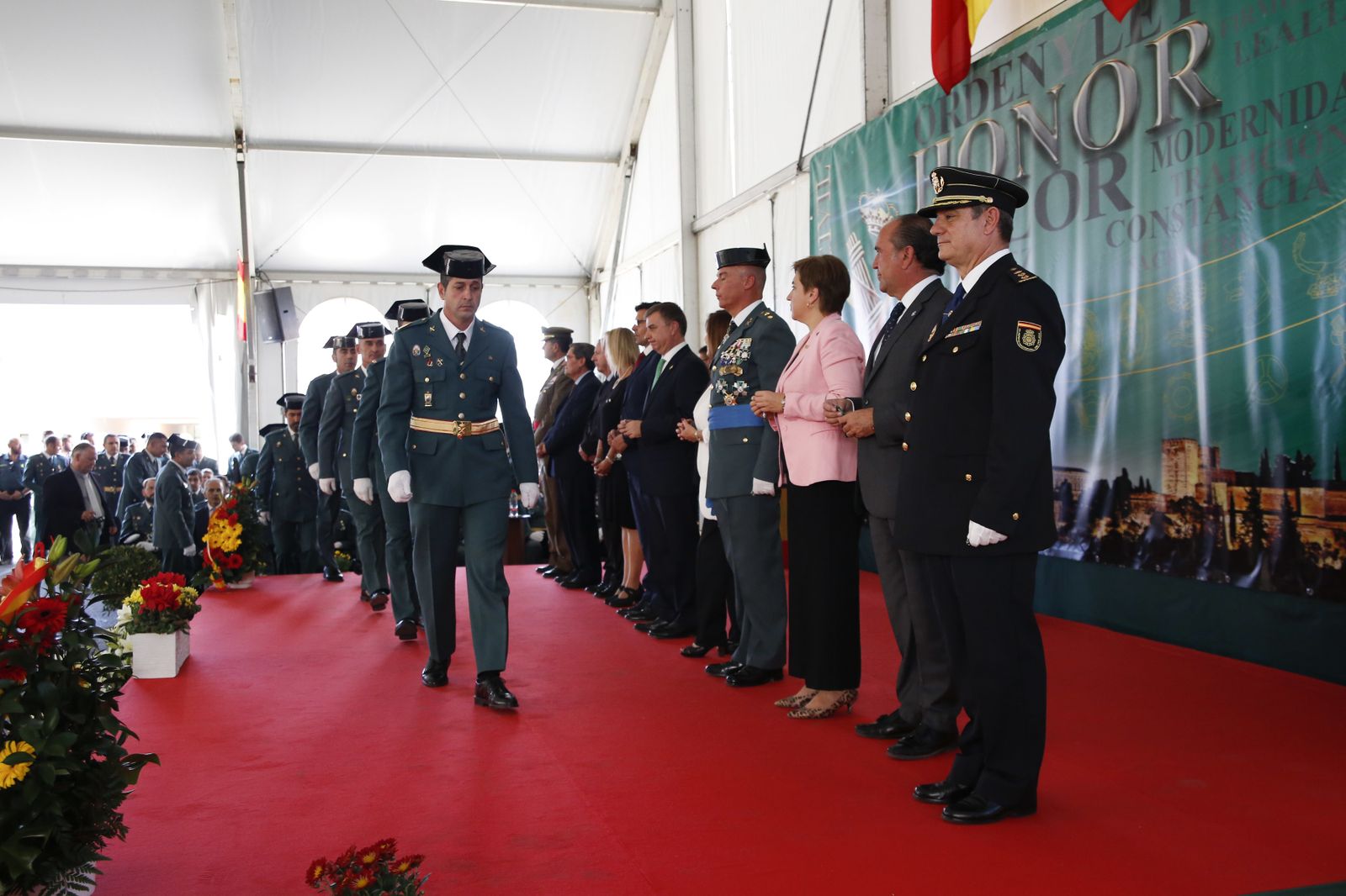 Imágenes del acto de celebración de la patrona de la Guardia Civil