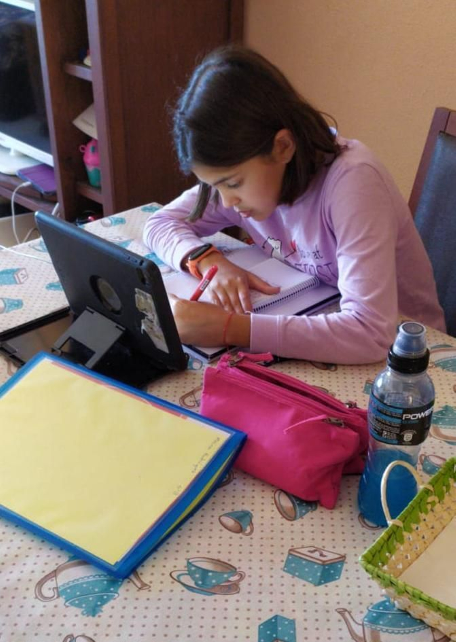 El alumnado de El Centro Inglés trabaja desde sus casas telemáticamente.