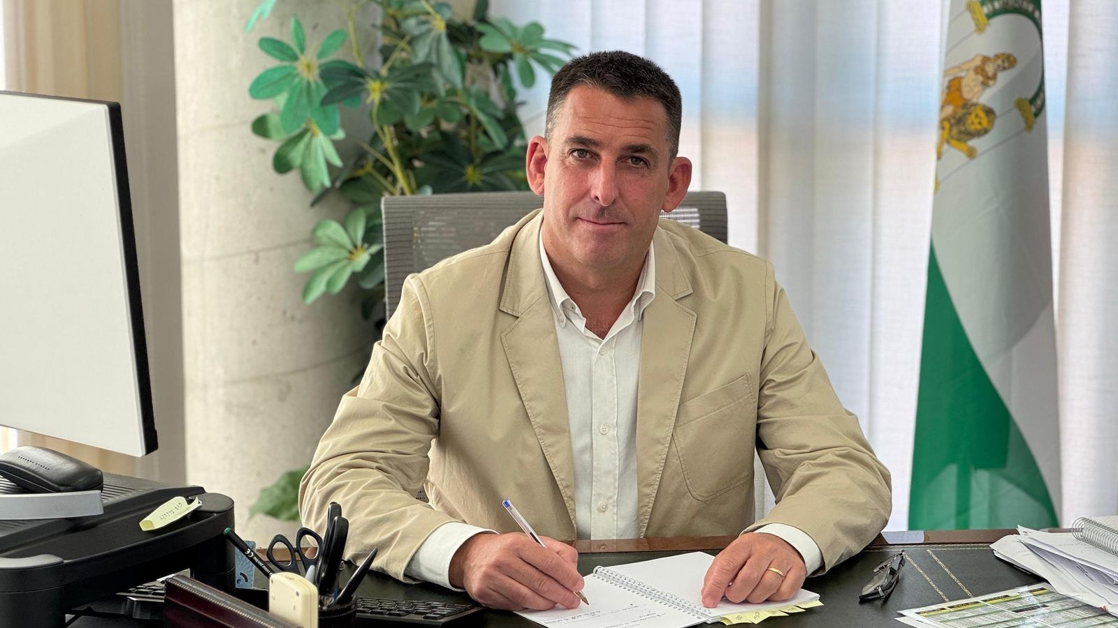 El alcalde de Alhendín, Jorge Sánchez Hernández.