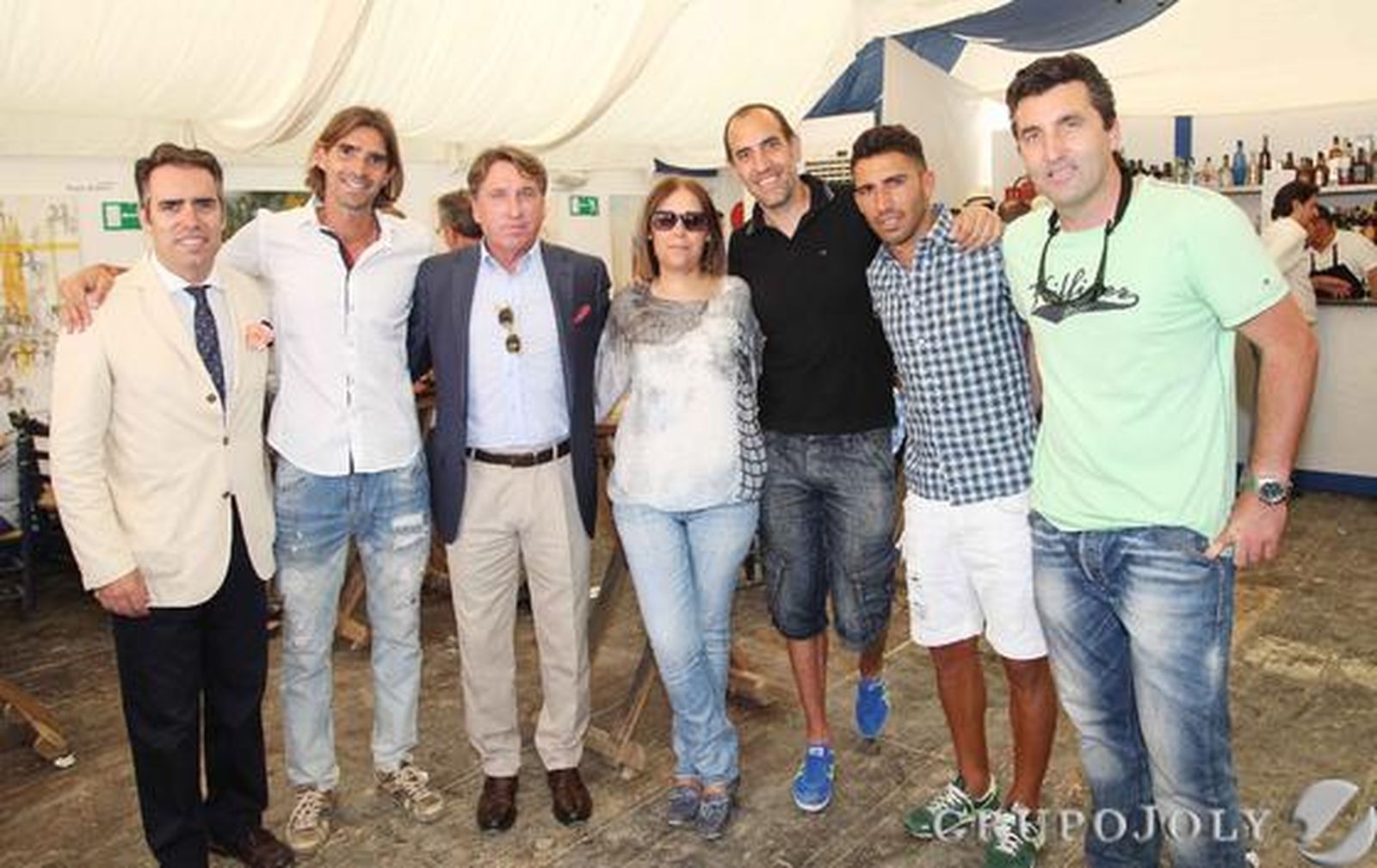 Dani Pendín, Edu Villegas, Biri, Romerito, Esteban Vigo, Manoli Romero y Rafael Navas.

Foto: Pascual · Vanesa Lobo