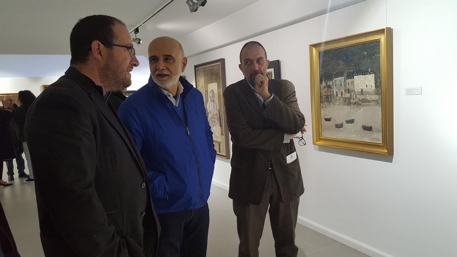 Andrés García Ibáñez estuvo presente en la apertura de las dos exposiciones en el Museo de Olula del Río.