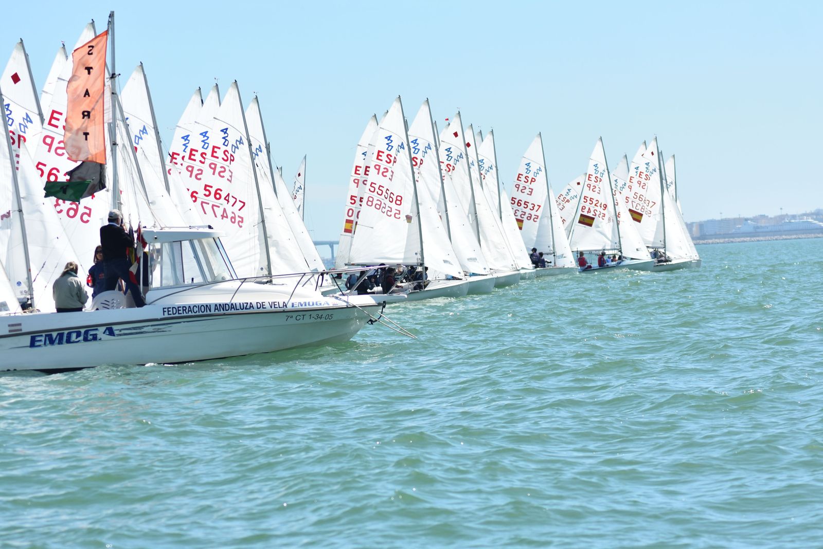 Salida de la prueba celebrada el sábado en la Bahía de Cádiz.