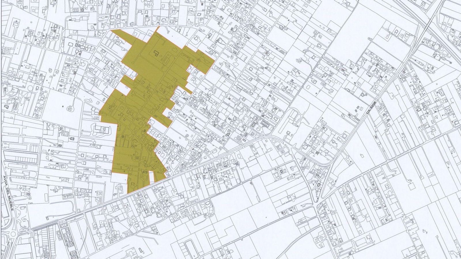 Detalle del plano de uno de los Planes Especiales de El Marquesado.