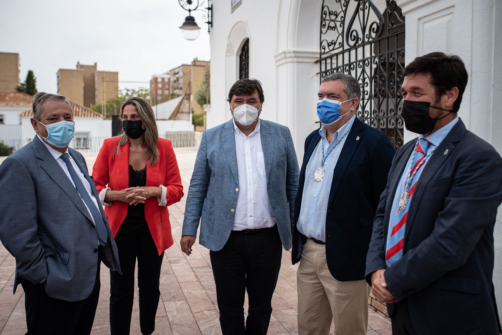 Imágenes de las ofrendas institucionales a la Virgen de La Cinta