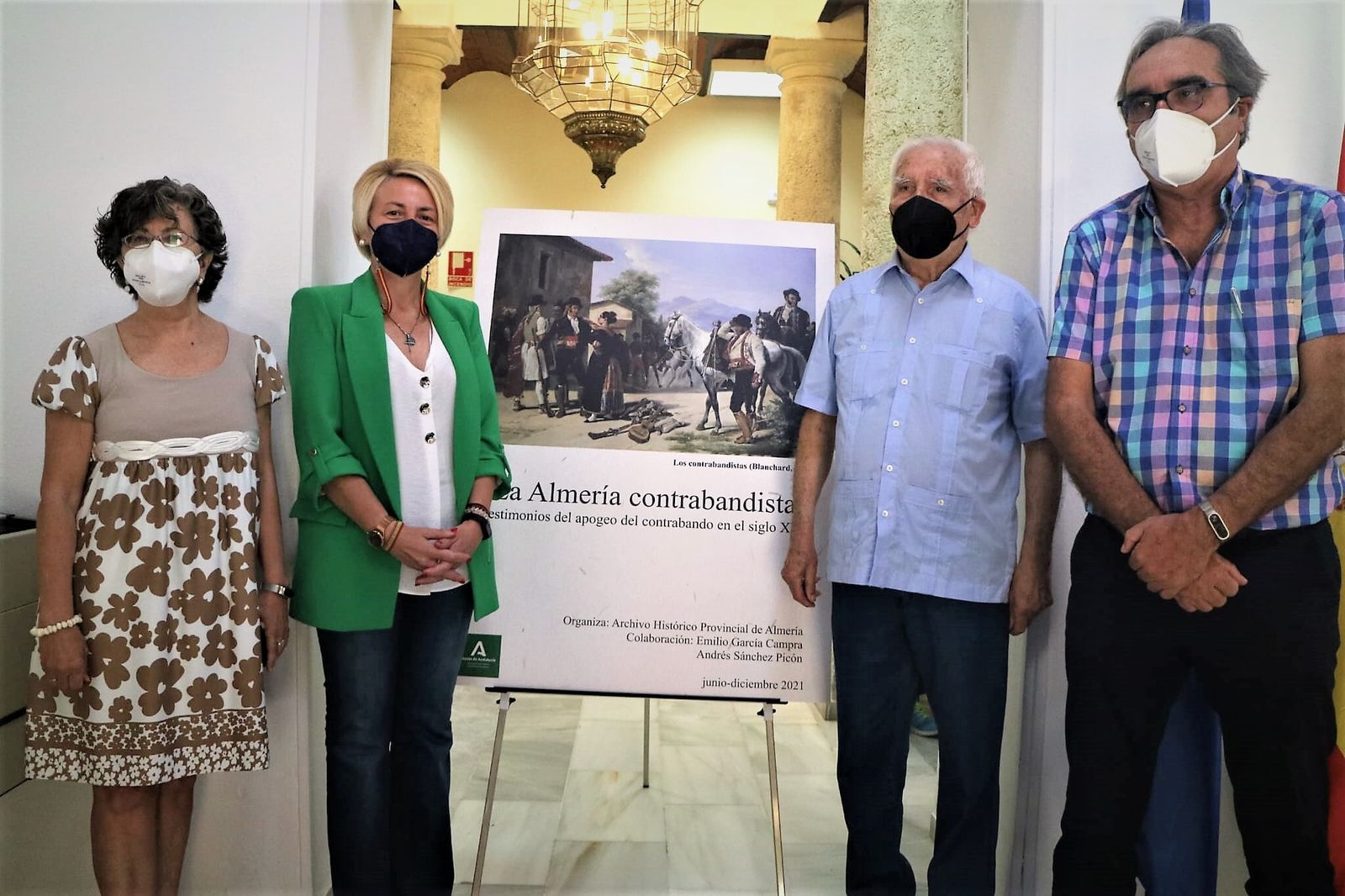 María Luisa Andrés, Eloisa Cabrera, Emilio García Campra y Andrés Sánchez Picón.