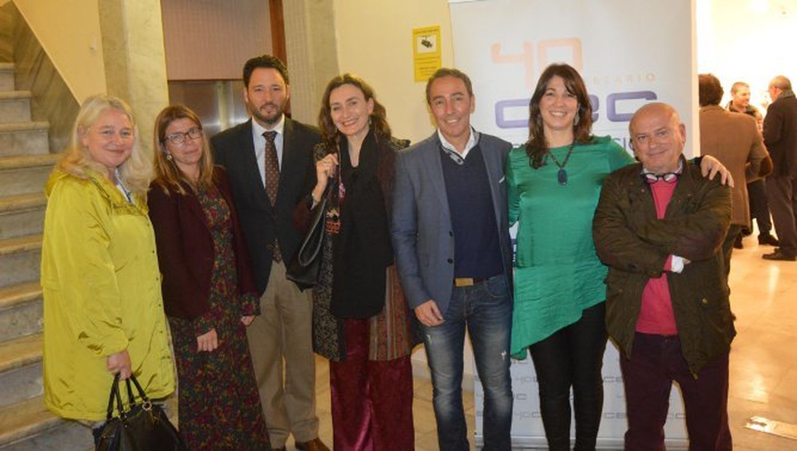 Mercedes Colombo, María del Mar Díez, José Andrés Santos, Carmen Romero, José Manuel Cossy, Mily Jiménez Melero y Bernardo Palomo.