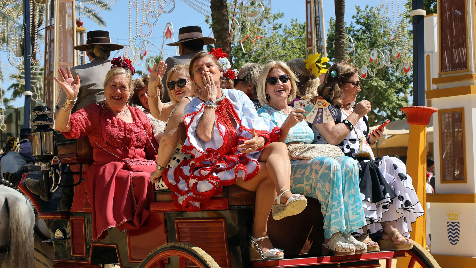 Imágenes del ambiente el miércoles en la Feria de Jerez 2024