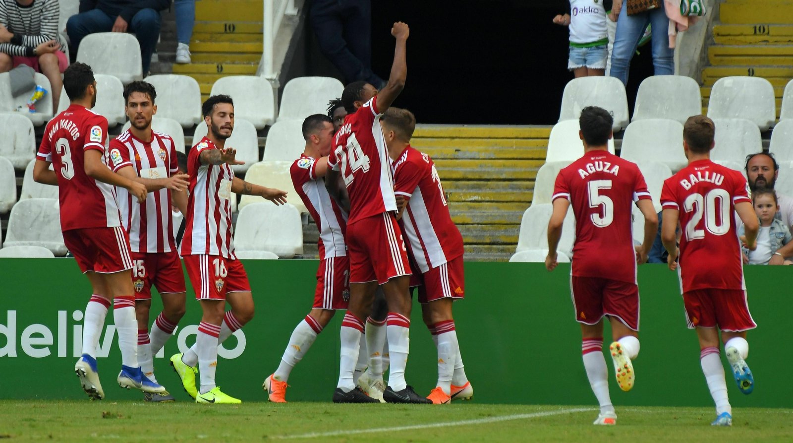 Celebración del empate.