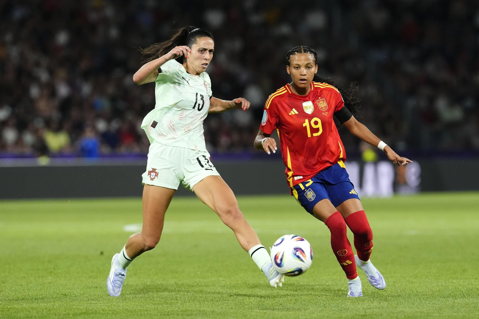 Las fotos del España-Portugal en la Eurocopa femenina