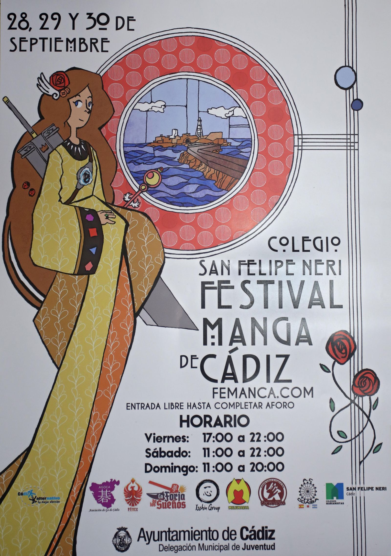 Cartel del Festival Manga de Cádiz.