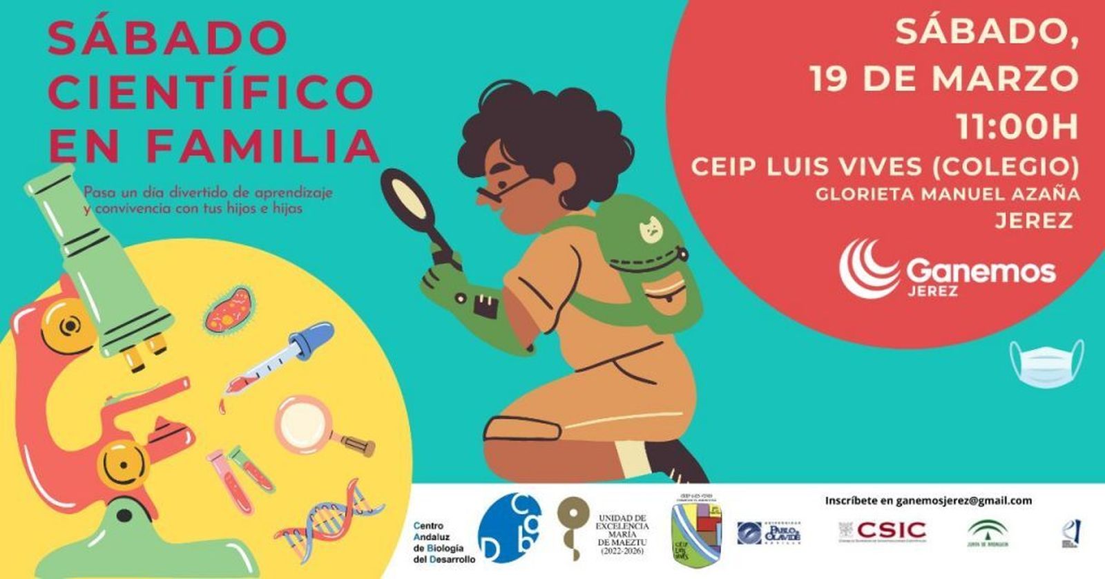 Cartel del Sábado Científico en Familia