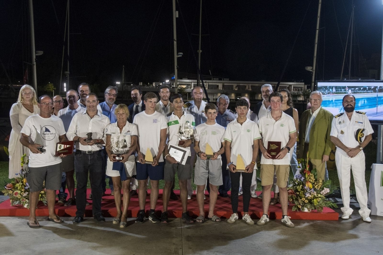 Ceremona de premiación del 55 Ascenso Internacional a vela del río Guadalquivir