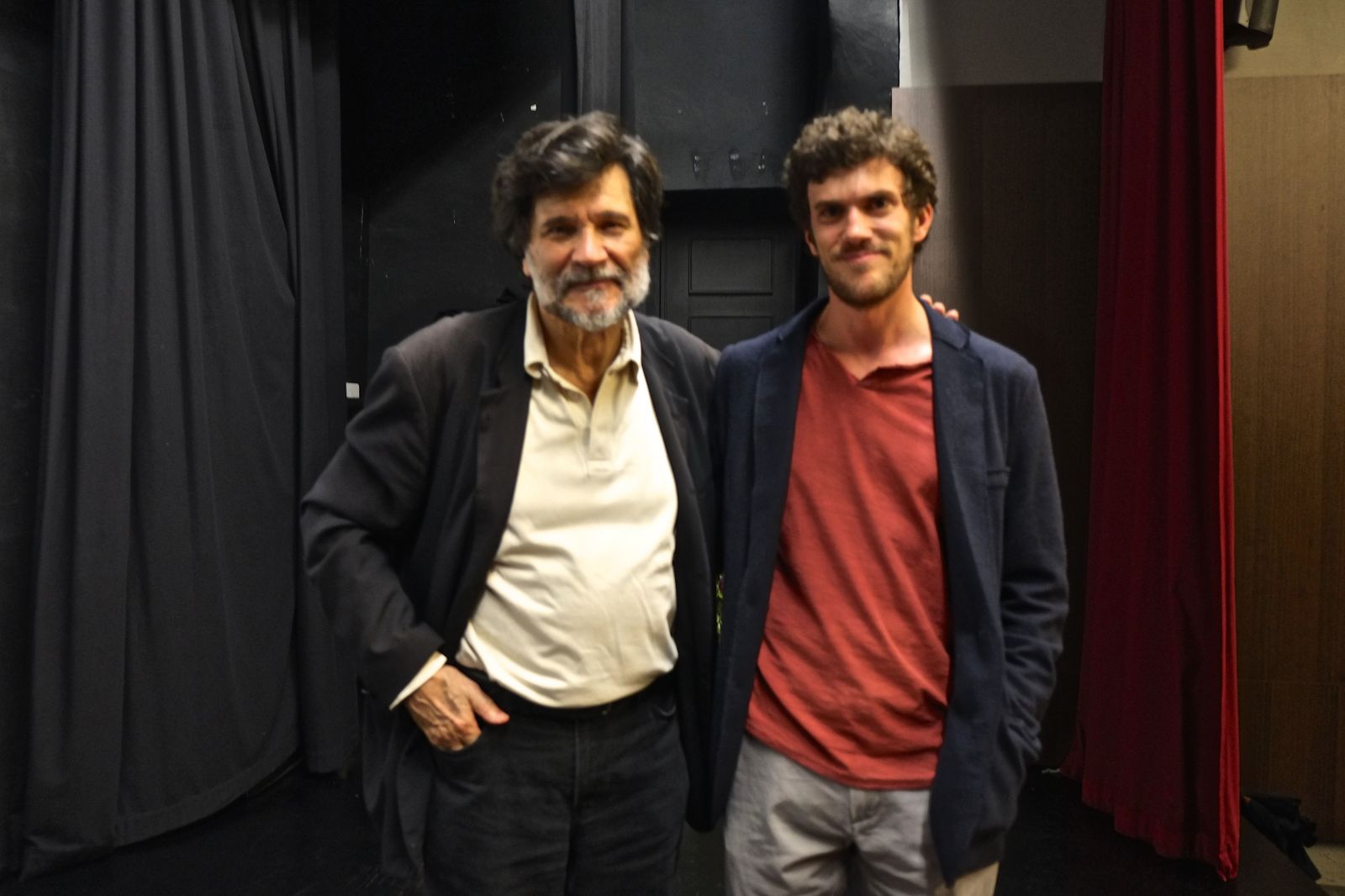 Raúl Osorio junto a Víctor Erice.