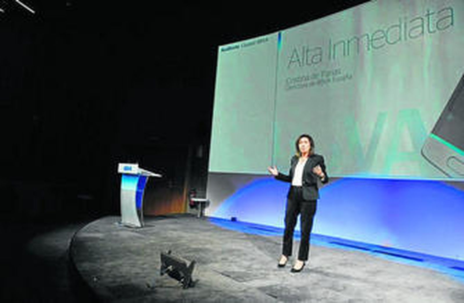 Cristina de Parias, directora de BBVA España, presenta el servicio Alta Inmediata.