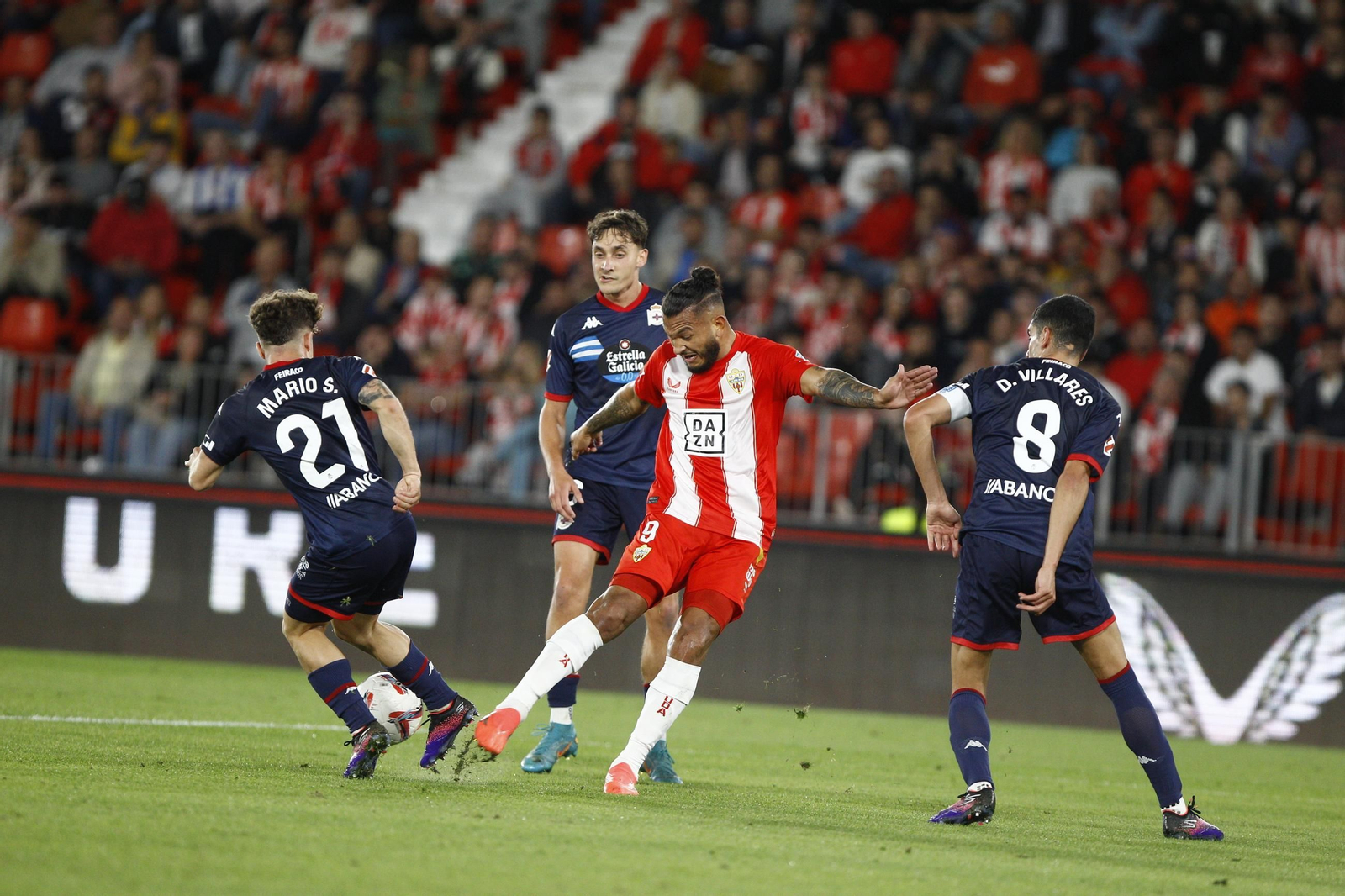 El partido U.D. Almería-Deportivo de La Coruña, en imágenes