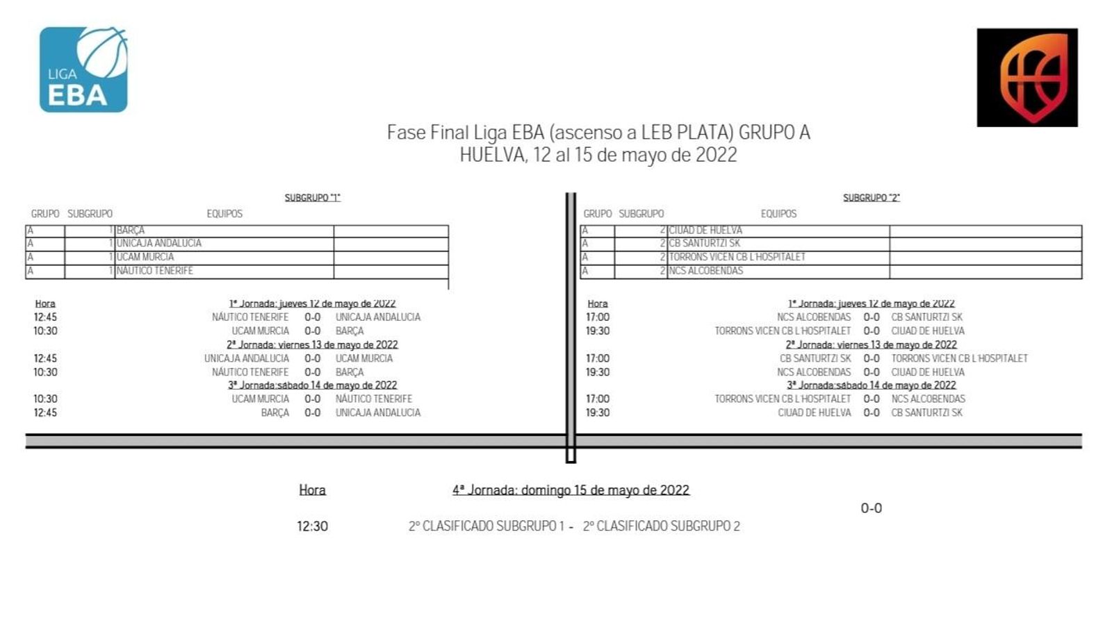 Enfrentamientos que tendrán lugar la próxima semana en el Palacio Carolina Marín.