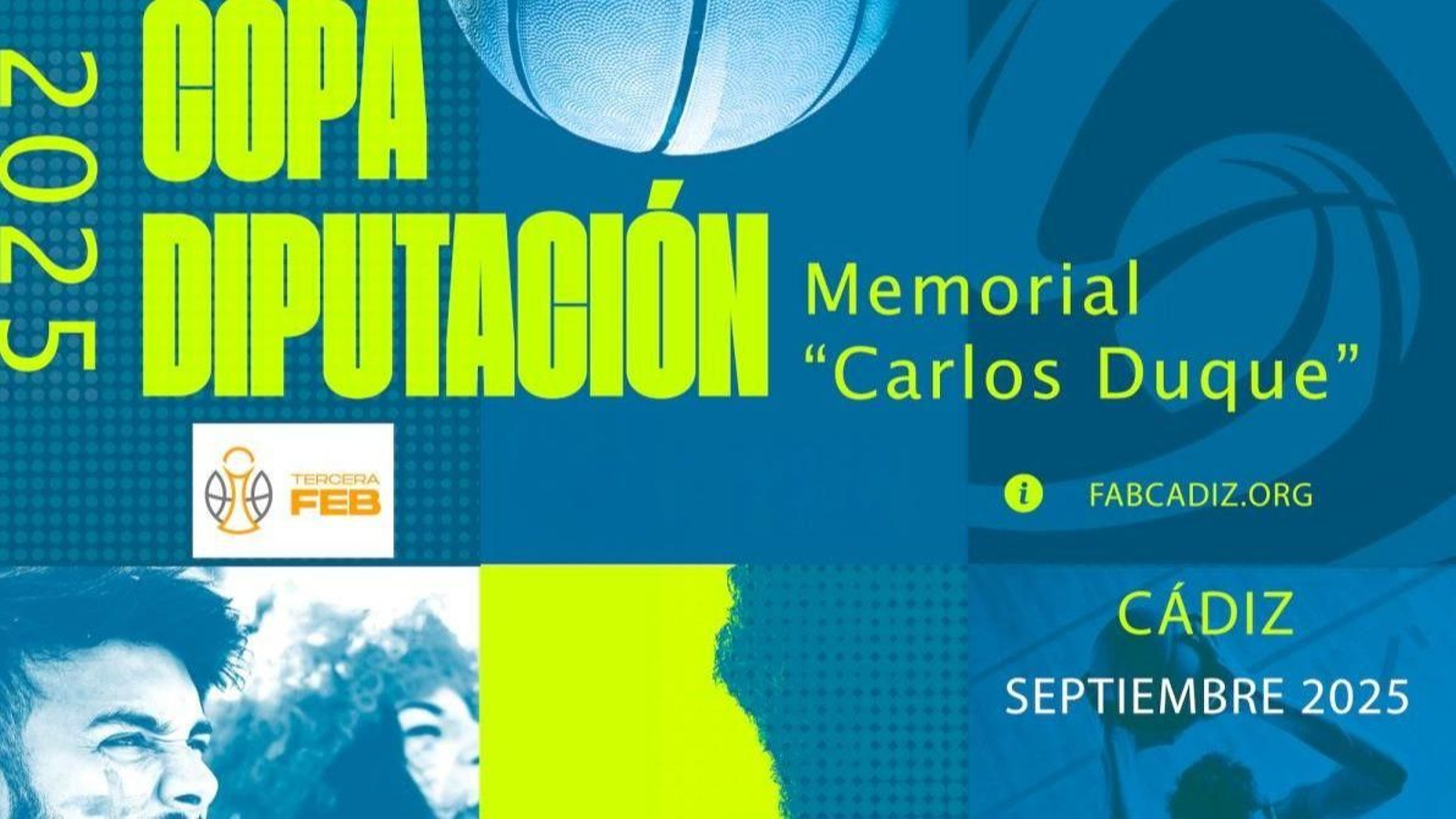 El cartel de la Copa Diputación de baloncesto.