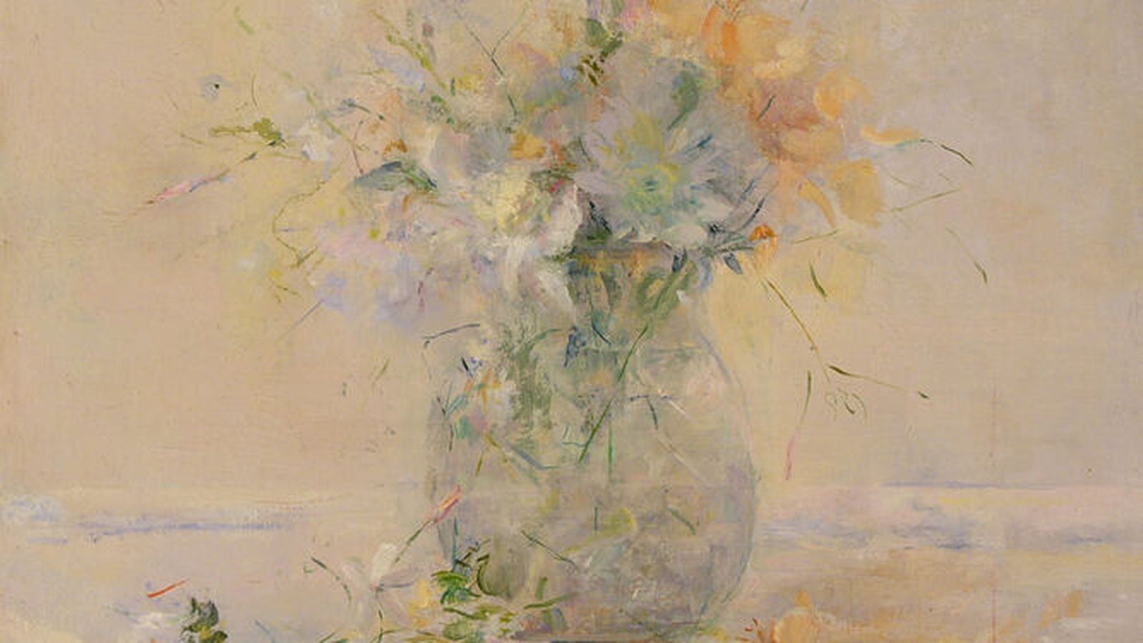 Obra de Carmen Laffón en la exposición 'Les petites choses' en la Galería Rafael Ortiz.