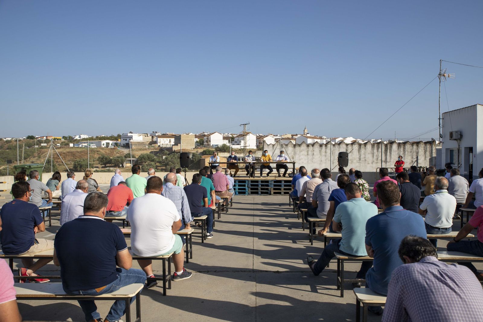 Asamblea de agricultores.