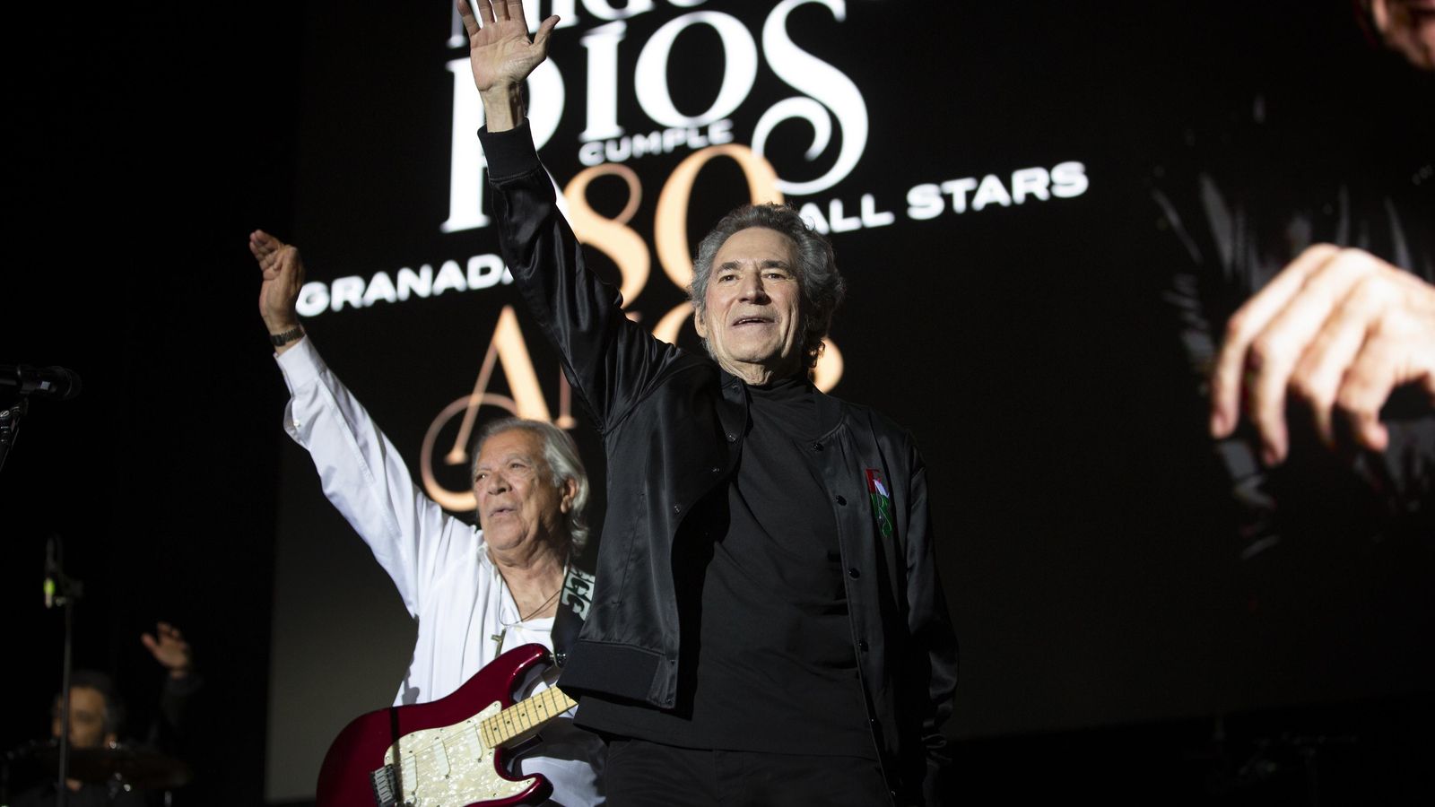 Miguel Ríos, durante su concierto