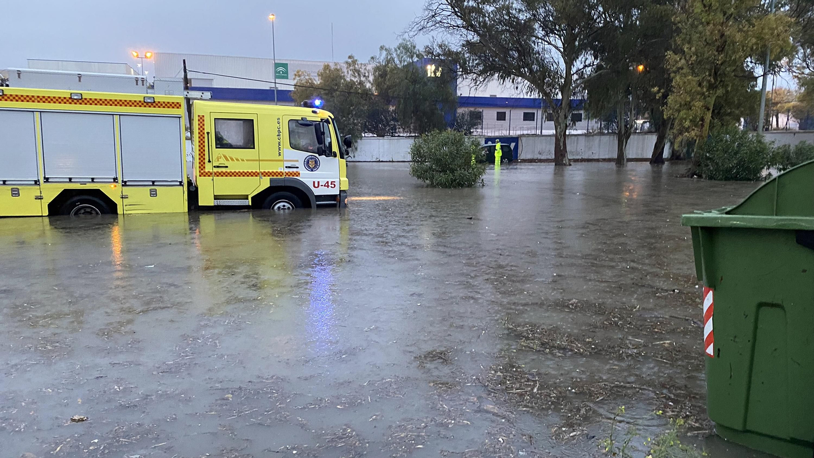 El polígono del Portal vuelve a inundarse