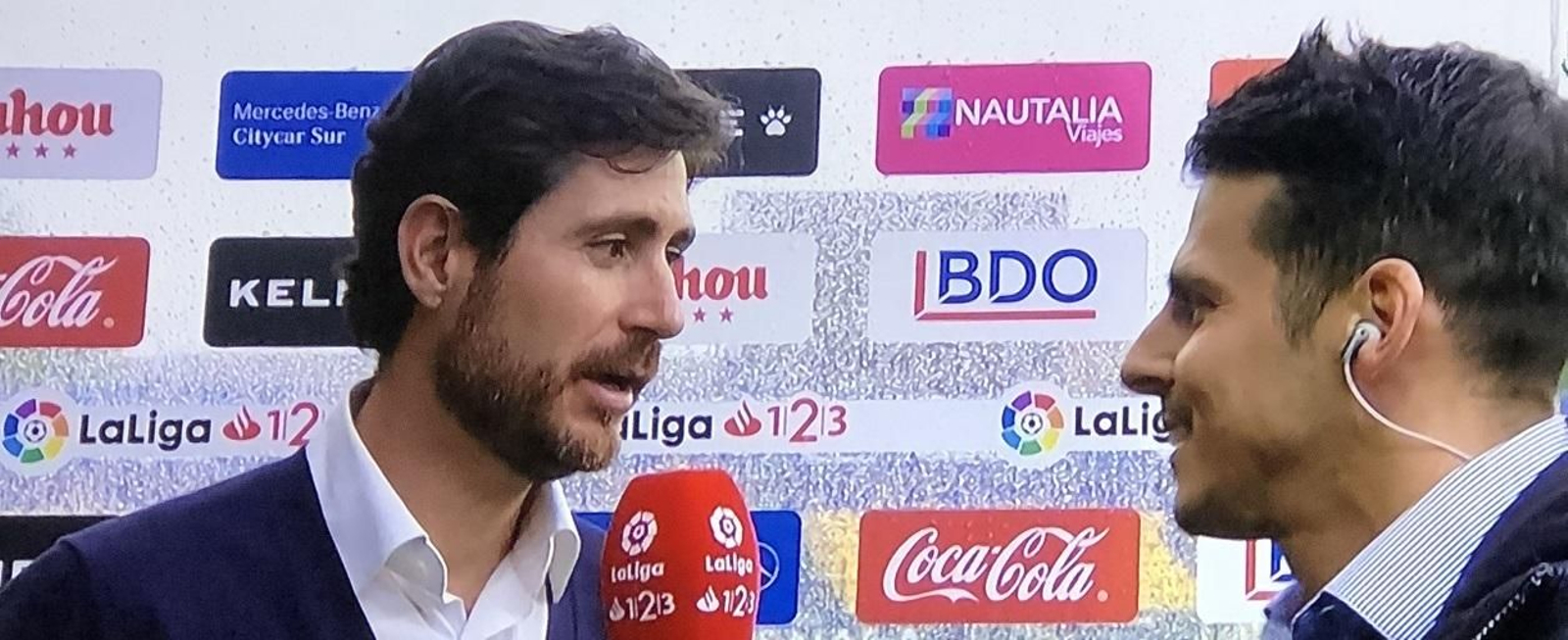 Víctor, en los micrófonos de Gol. Víctor, en los micrófonos de Gol.