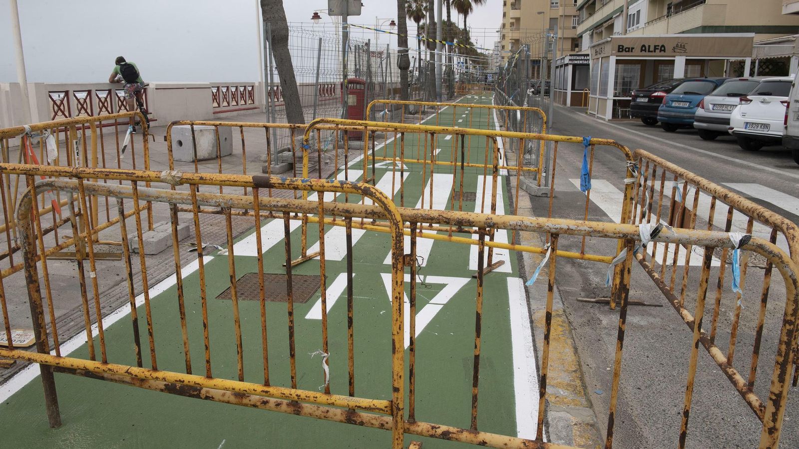 El último tramo del carril bici en obras