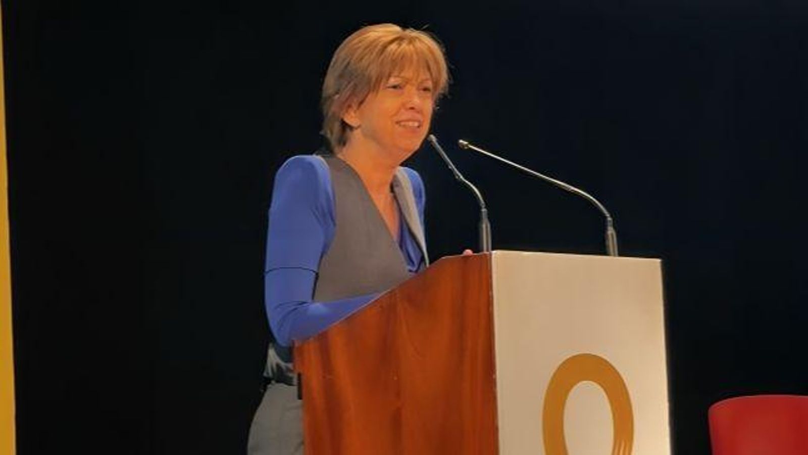 Olga Carrión Mancebo, directora del Instituto Andaluz de la Mujer, durante su intervención.