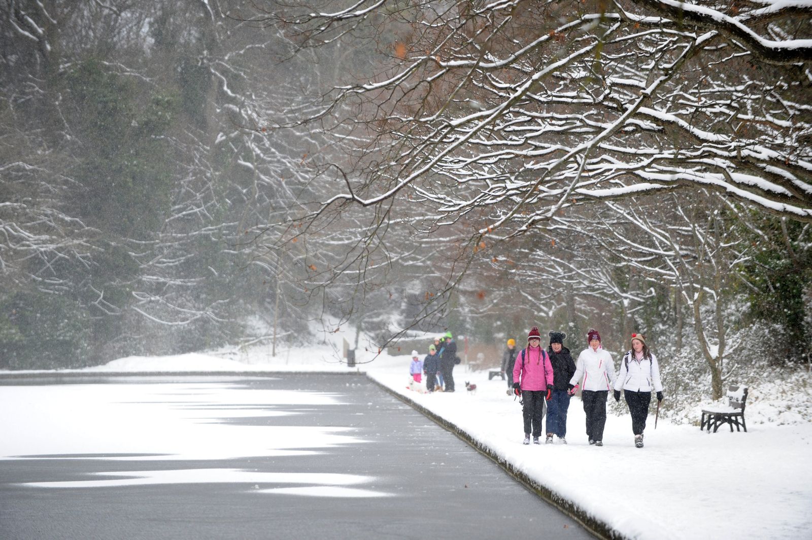 Temporal de frío y nieve en el norte del país.