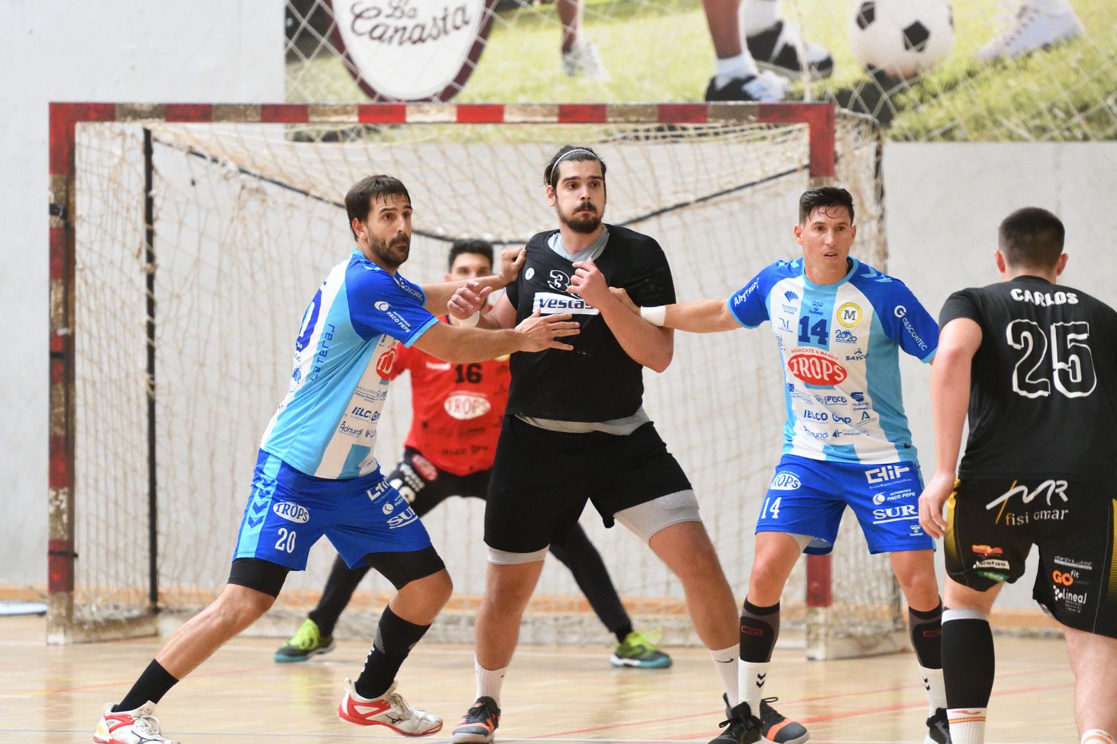 Imagen de uno de los partidos del Trops Málaga.