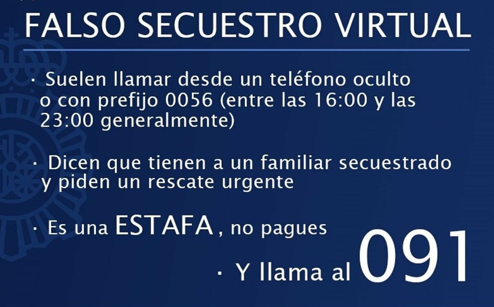 El falso secuestro virtual