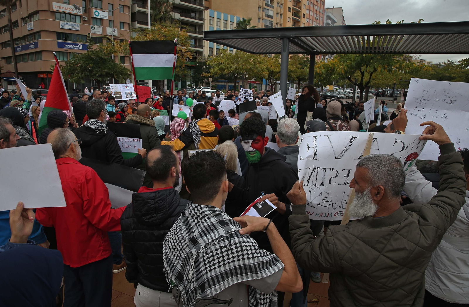Fotos de la concentración por Palestina en Algeciras
