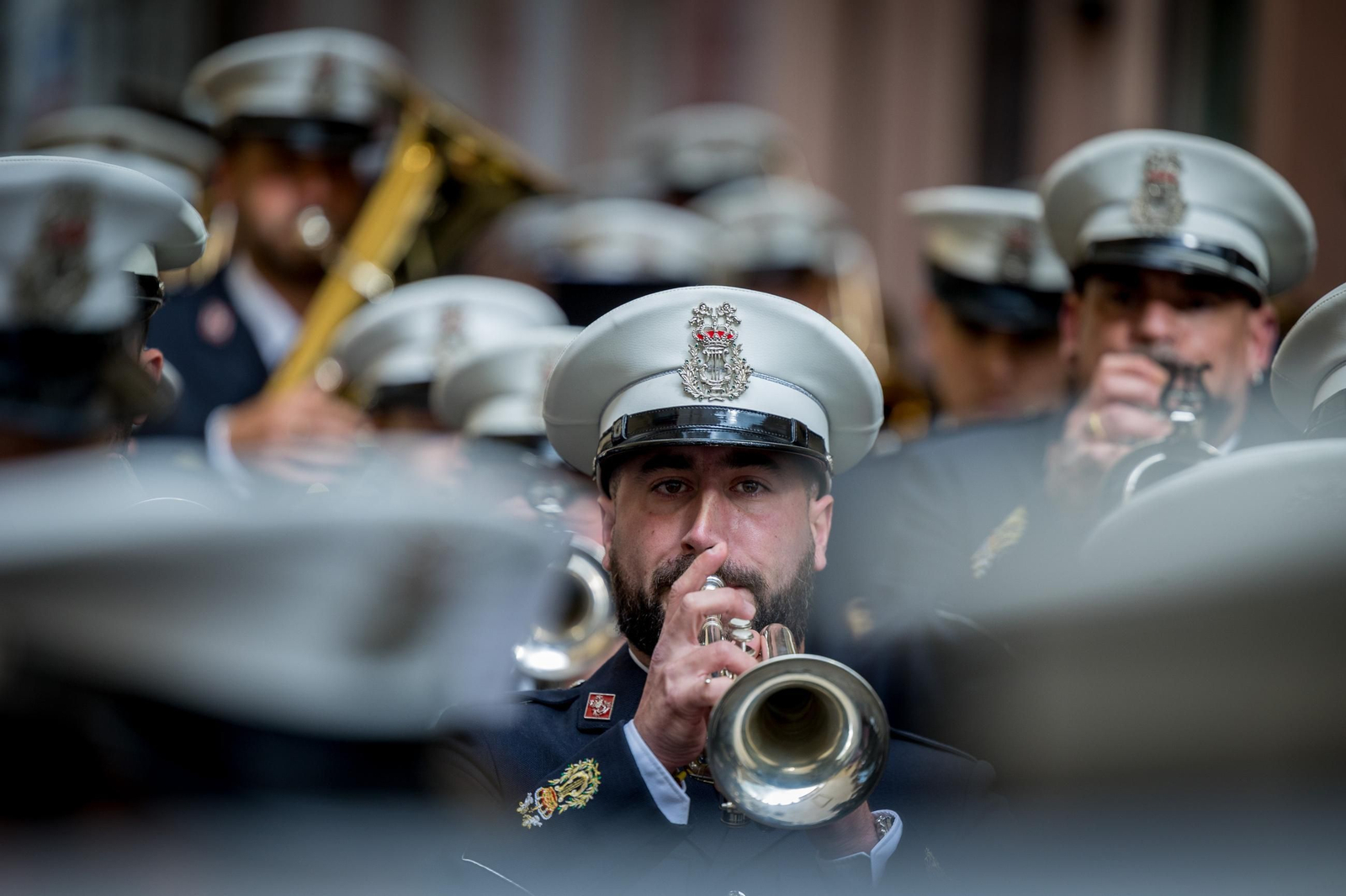 Imágenes de la hermandad del Caído, que decide no salir, en la Semana Santa de Cádiz 2025