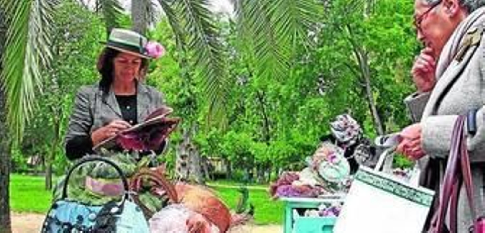 Uno de los expositores de moda de una edición anterior del zoco.