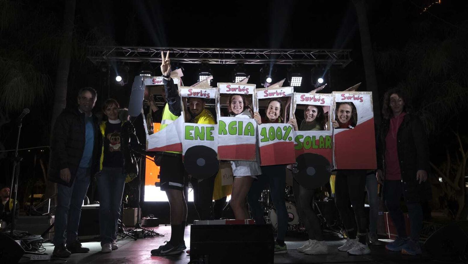 Uno de los disfraces colectivos premiados en la prueba.